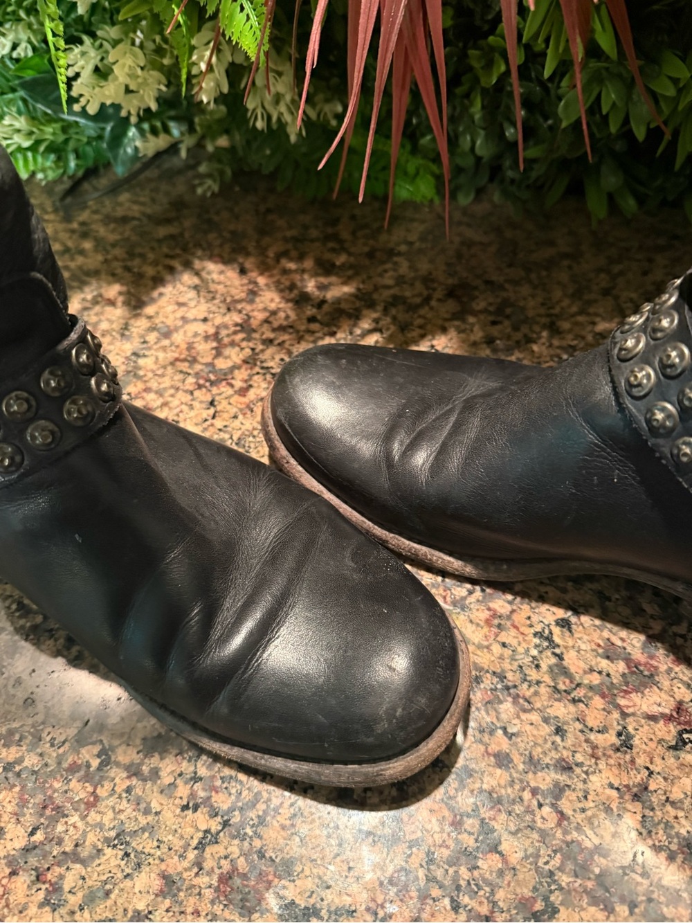 Frye Phillip Tall Studded Harness Boots - Picture 2 of 5